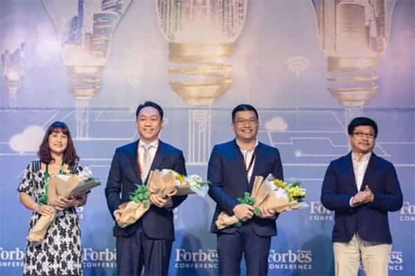 Ông Wyeren Yap Vooi Soon - Tổng giám đốc Gamuda Land tại TP HCM (thứ hai từ bên phải) tại hội nghị Forbes 2018.