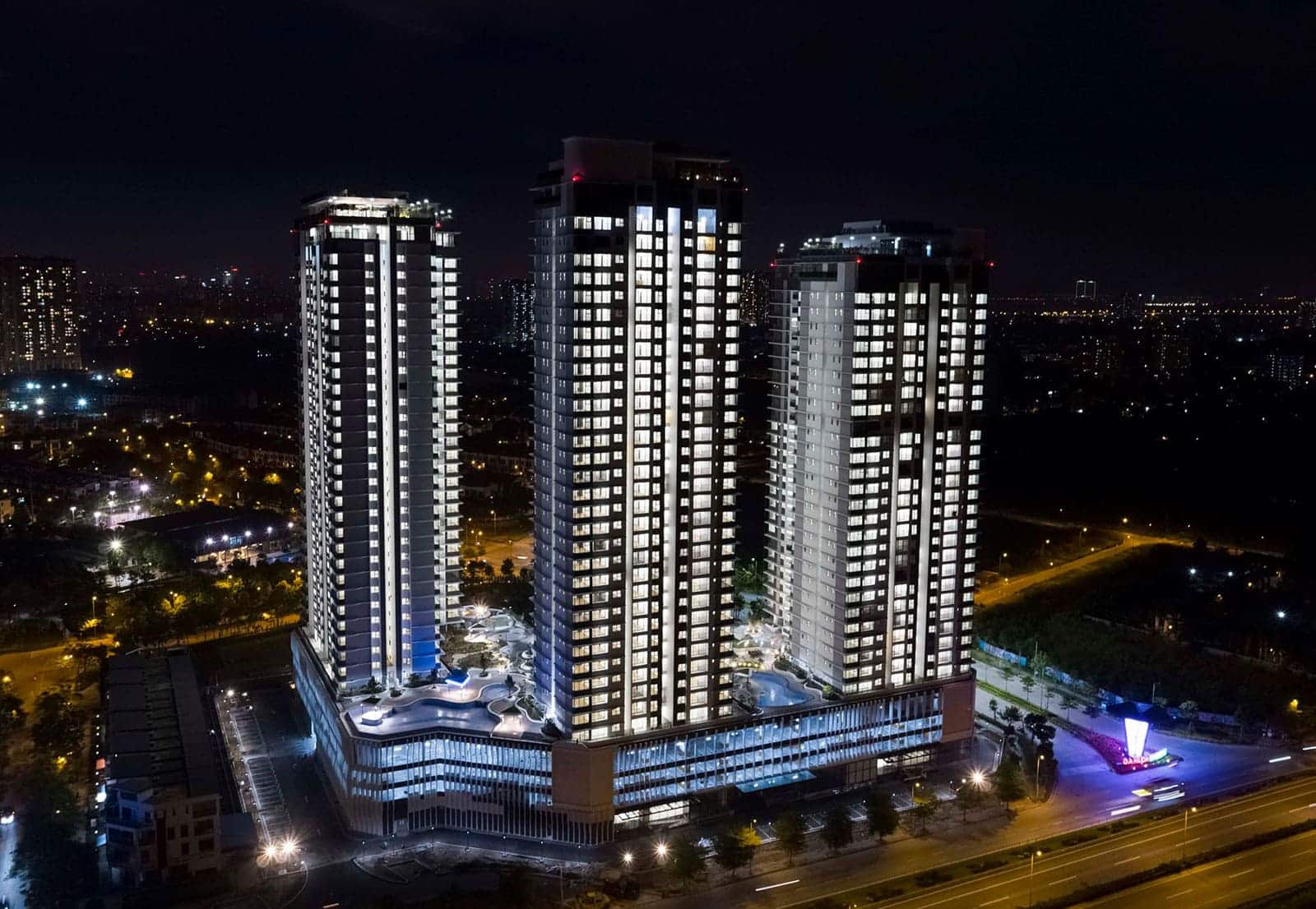 Dự án The Zen Residence gồm 3 tòa căn hộ 31, 33 và 35 tầng.