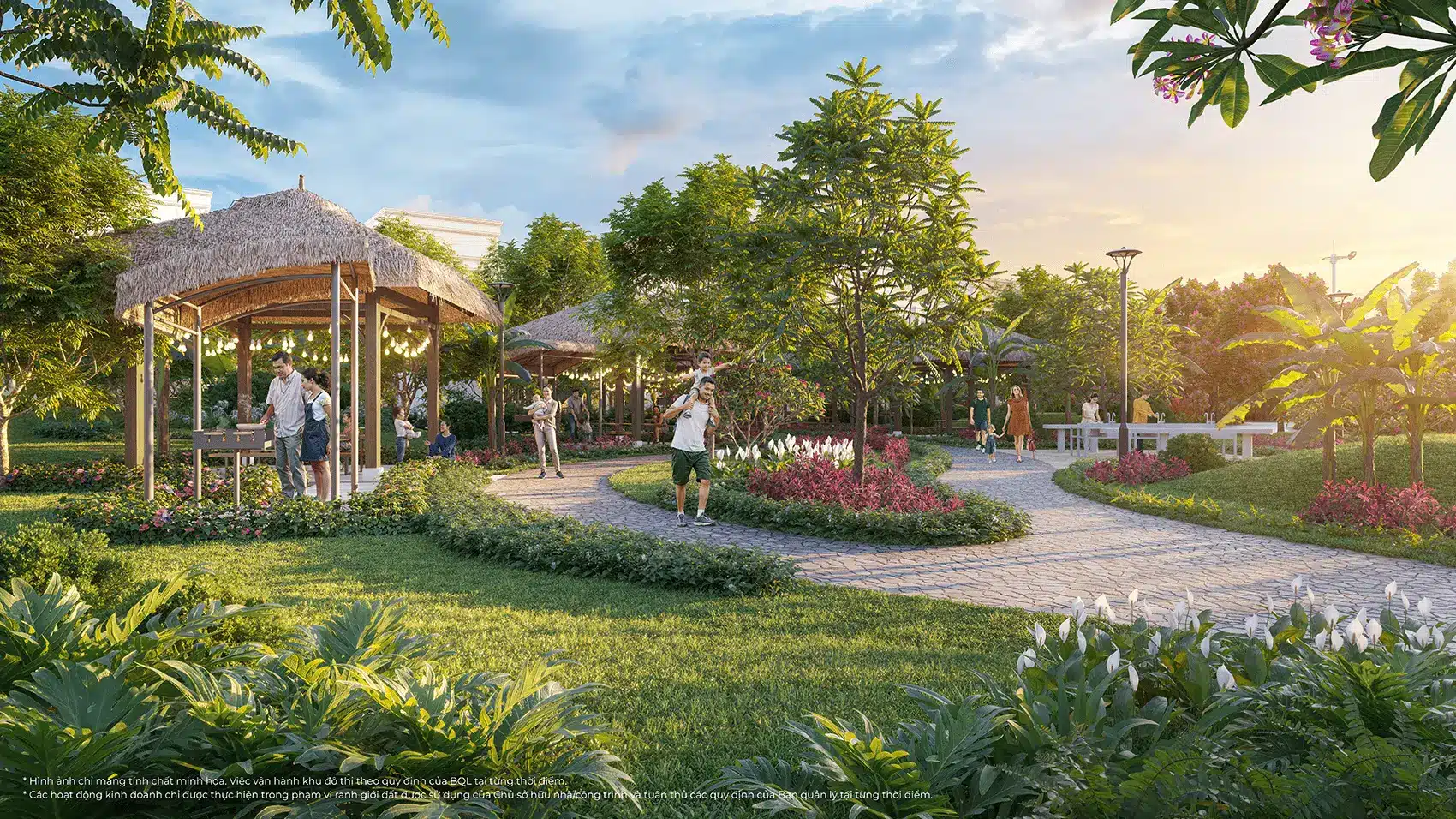 Không gian sống xanh tại Vinhomes Green City với công viên và tiện ích đẳng cấp, mang đến cuộc sống lý tưởng cho cư dân.