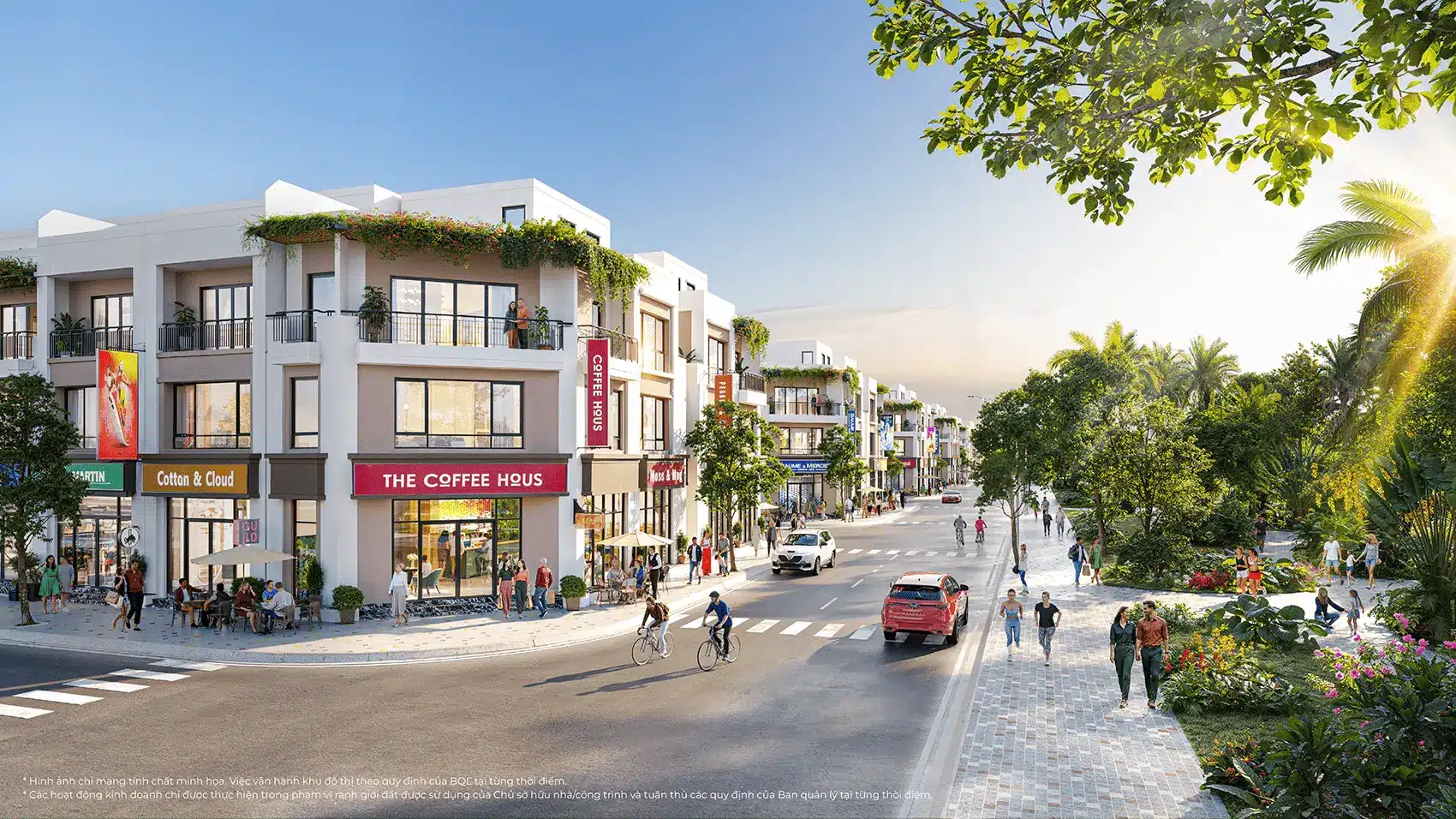 Phố thương mại sầm uất tại Vinhomes Green City, mang đến chuẩn mực sống mới và không gian sống hiện đại.